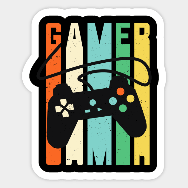 Gamer Console Controller Retro Gaming Sticker by Foxxy Merch